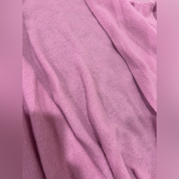 TAHARI CASHMERE sweater cardigan pink barbie - Picture 5 of 5